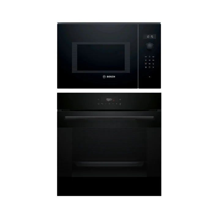 Bosch HJG852YB0I Built-in Oven + BEL554MB0I Built-in Microwave Combo