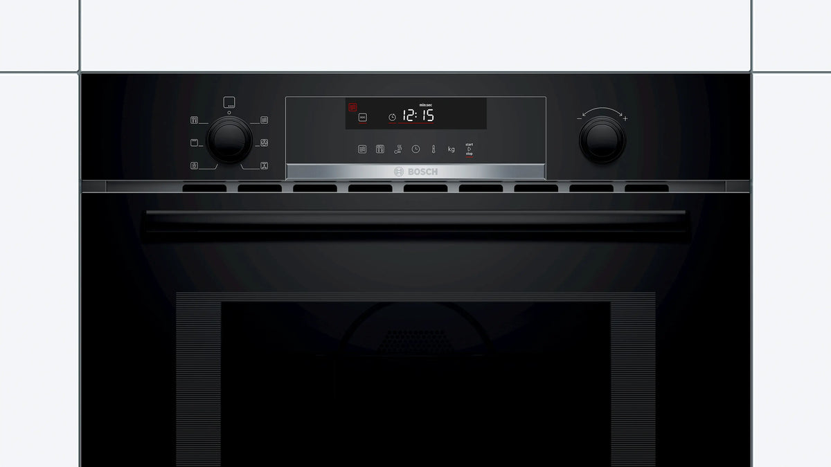 Bosch CMA585MB0I compact microwave oven with hot air