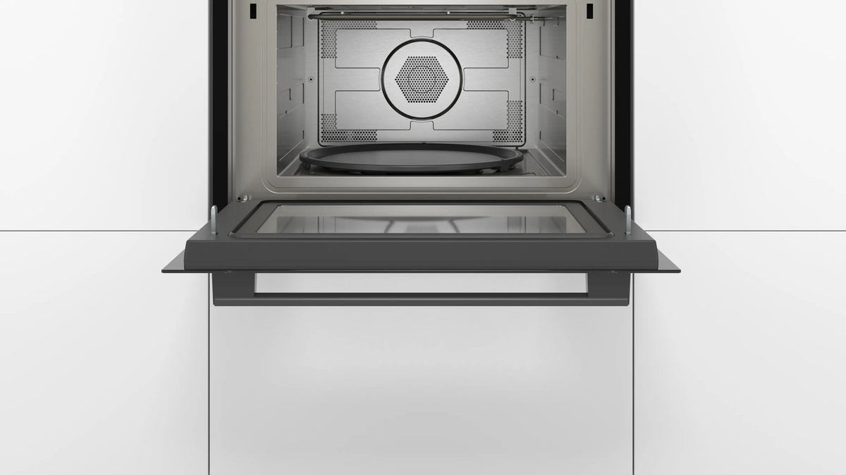 Bosch CMA585MB0I black built-in compact oven detail