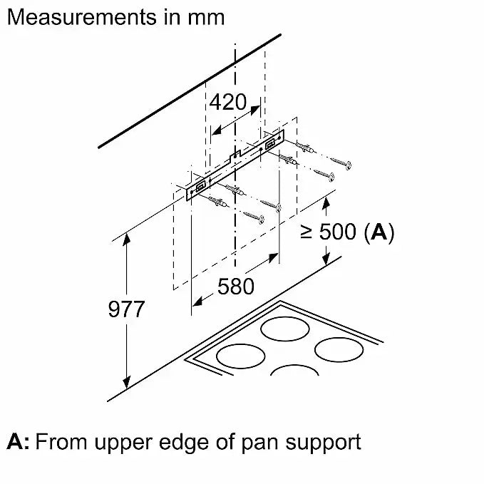 Bosch DWKA98G60I chimney feature detail