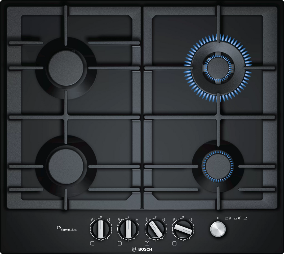Bosch PCH6A6M90I Series 6 60 cm black gas hob