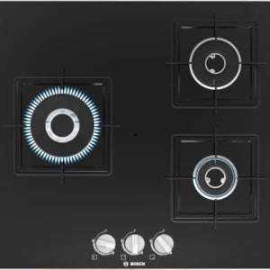 Thumbnail of the Bosch PNC6B6B11I 3-burner glass gas hob
