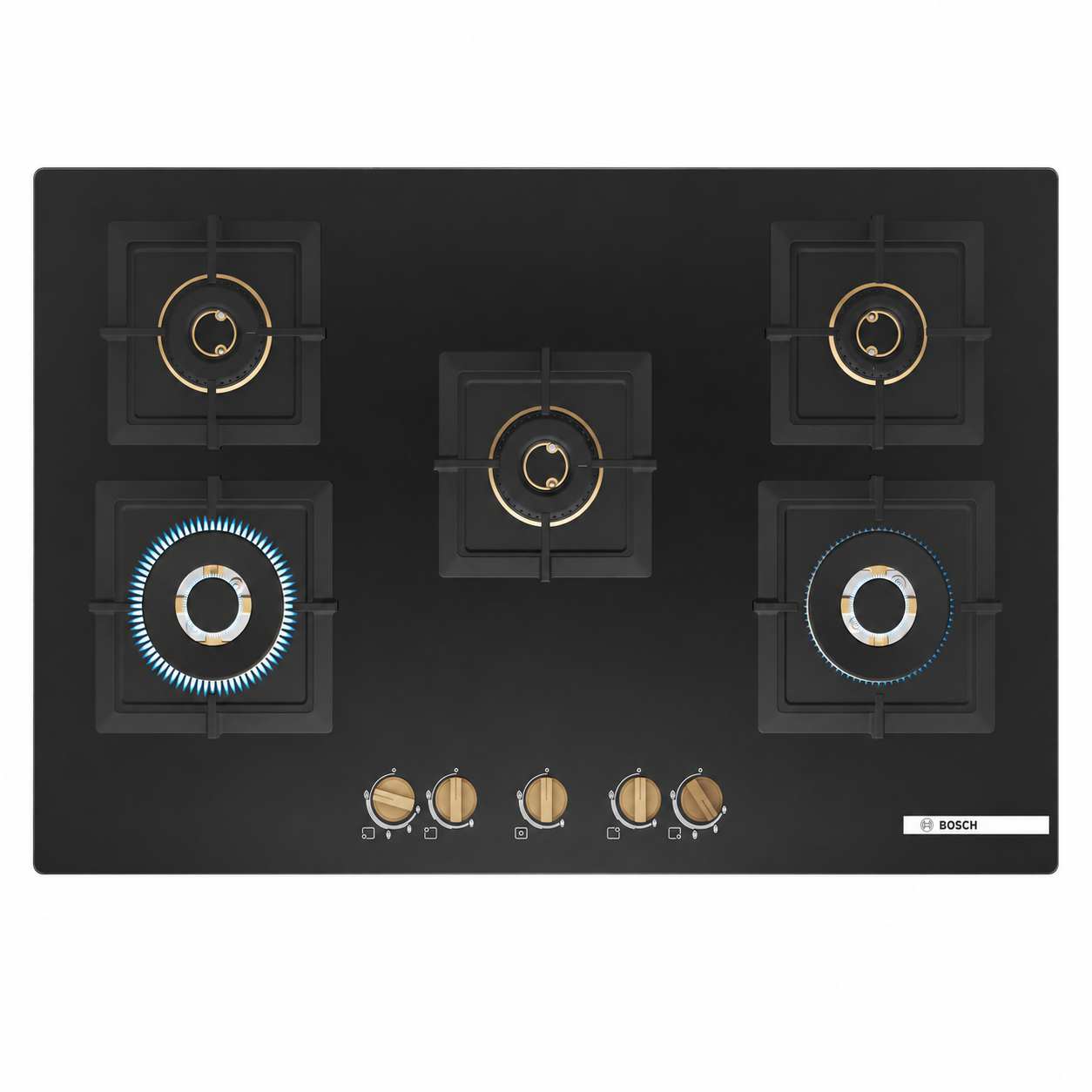 Bosch PNV9B6G20I complete 90 cm five-burner built-in gas hob