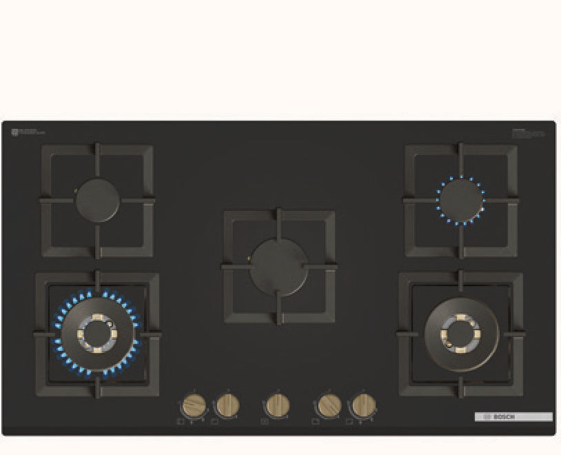 Bosch PNV9B6G21I 90 cm True Brass 2D built-in gas hob