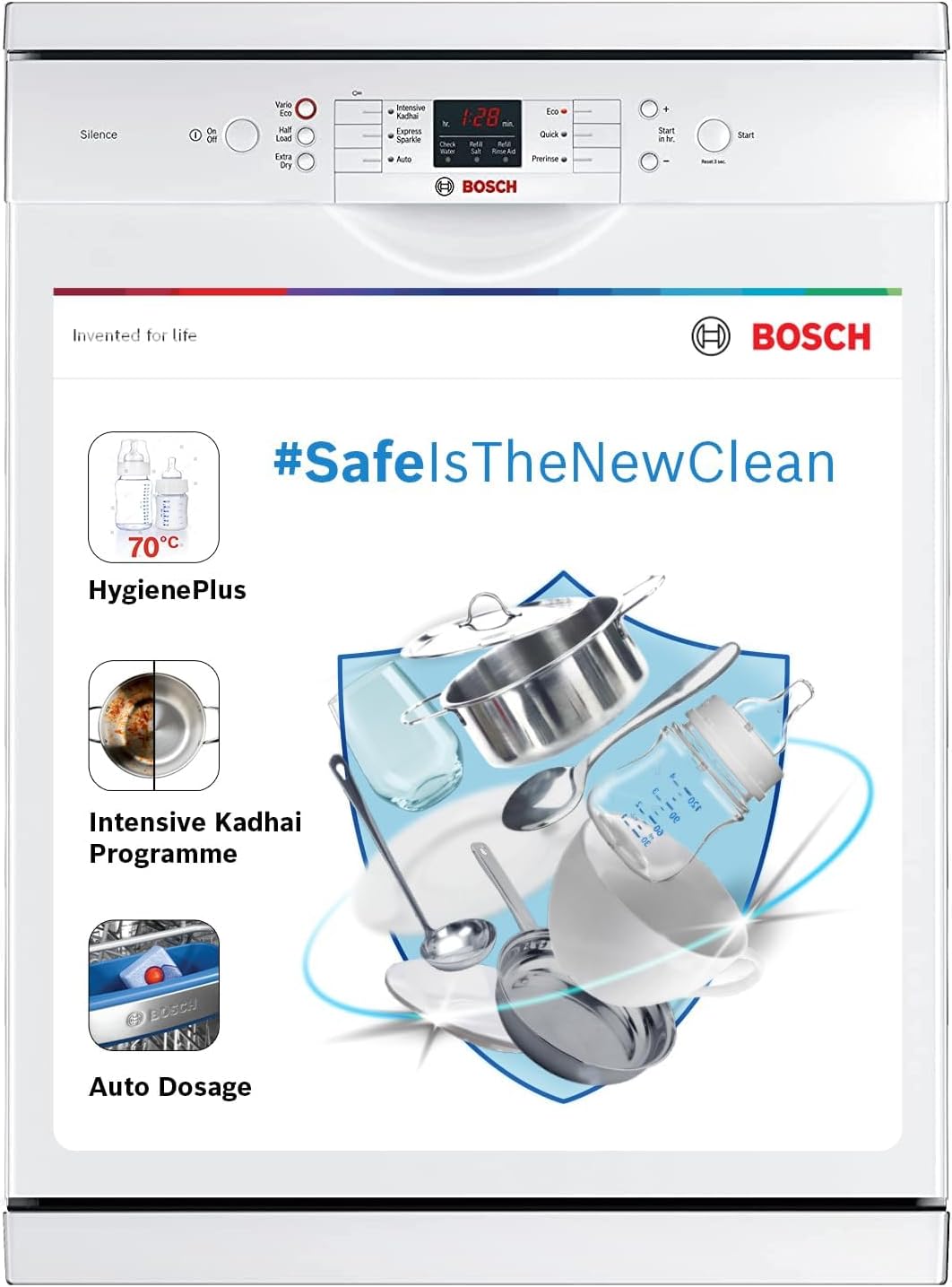 Bosch SMS6HMI00I dishwasher open view