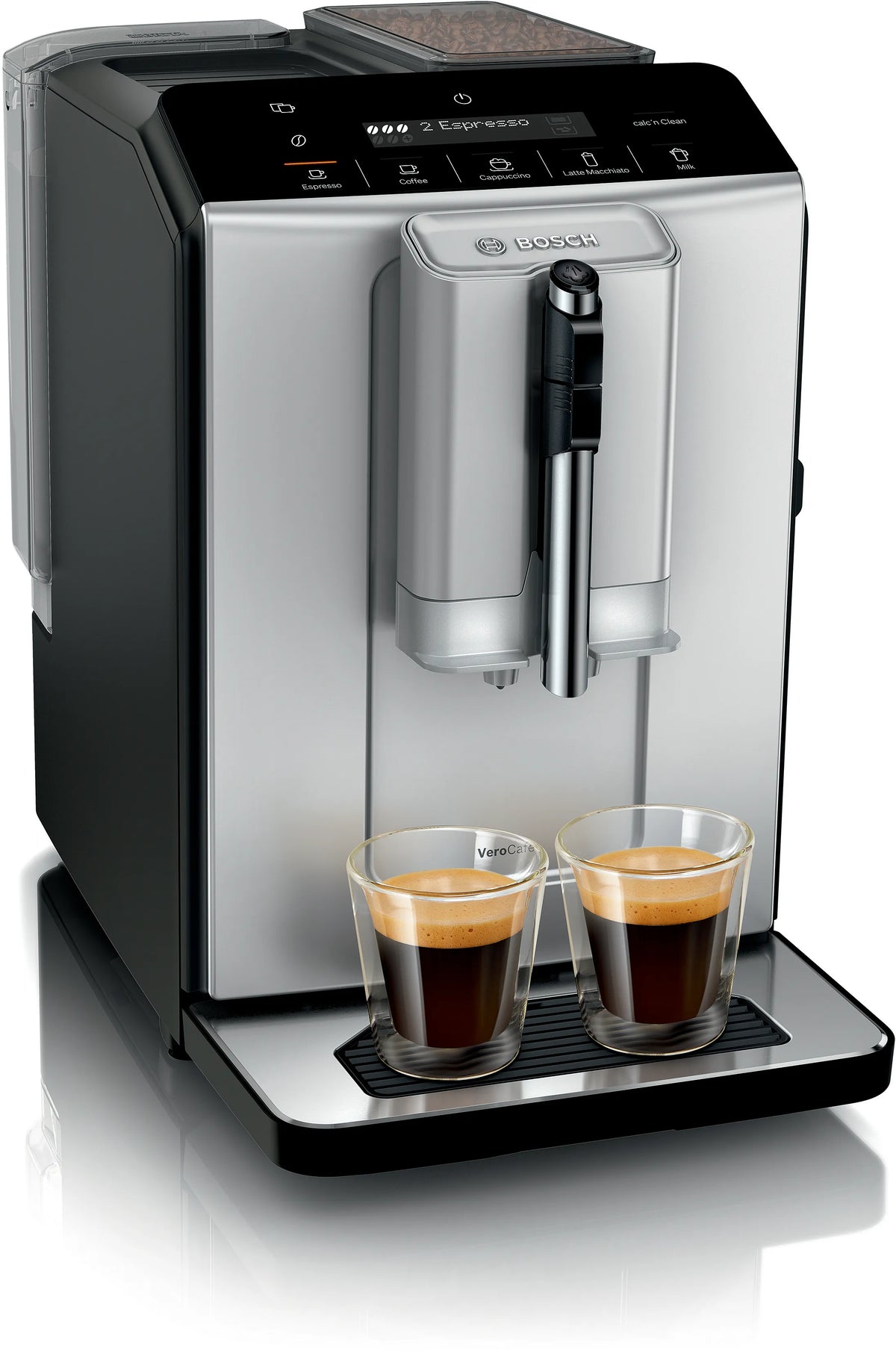 Bosch TIE20301IN VeroCafe fully automatic coffee machine in silk silver