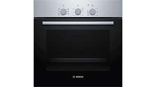 Bosch HBF011BROZ built-in oven with full glass door and stainless steel control panel