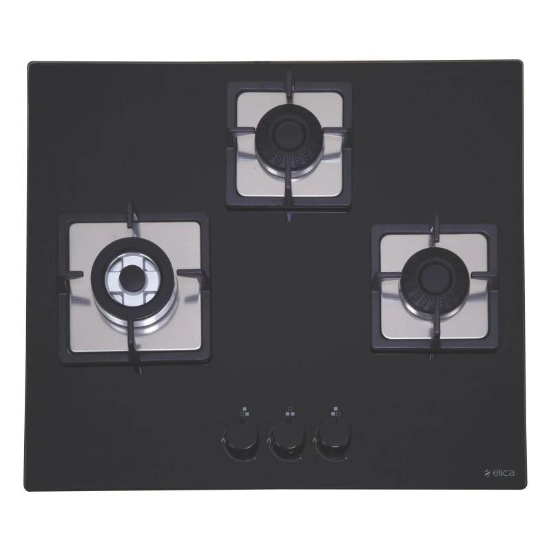 Elica Brass 3 Burner 60 SWIRL NCI Auto Ignition Built In Hob