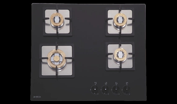 Elica Brass 4 Burner 60 SWIRL NCI Auto Ignition Built In Hob