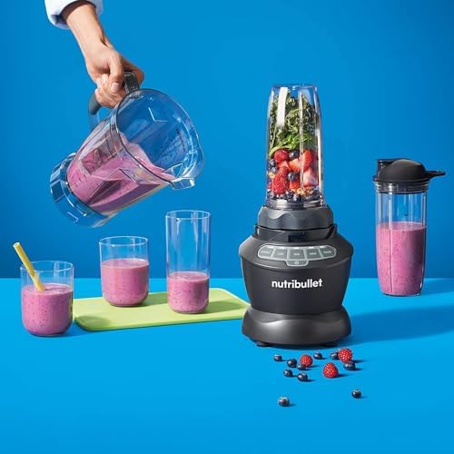 Nutribullet 1000W Combo Blender: 3 Unbreakable Jars, 1.6L Pitcher & Tamper - The Original Nutribullet