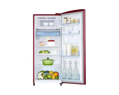 Samsung Refrigerator DC 183 L Scarlet Red Single Door 2 Star BEE Rating RR20C11C2RH/HL