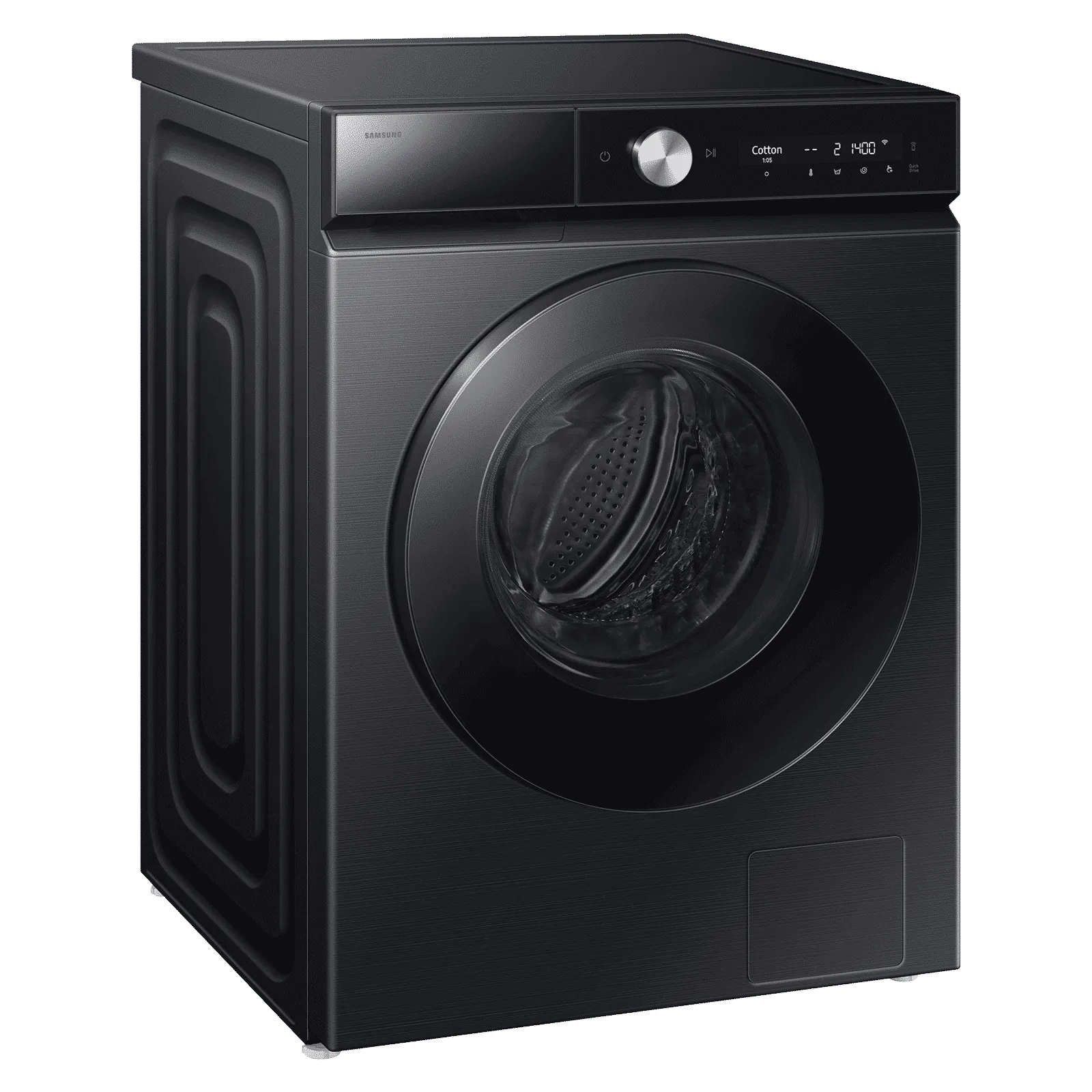 Samsung 12/7 kg Fully Auto Front Load Washer, WD12FB8B94GB, Black