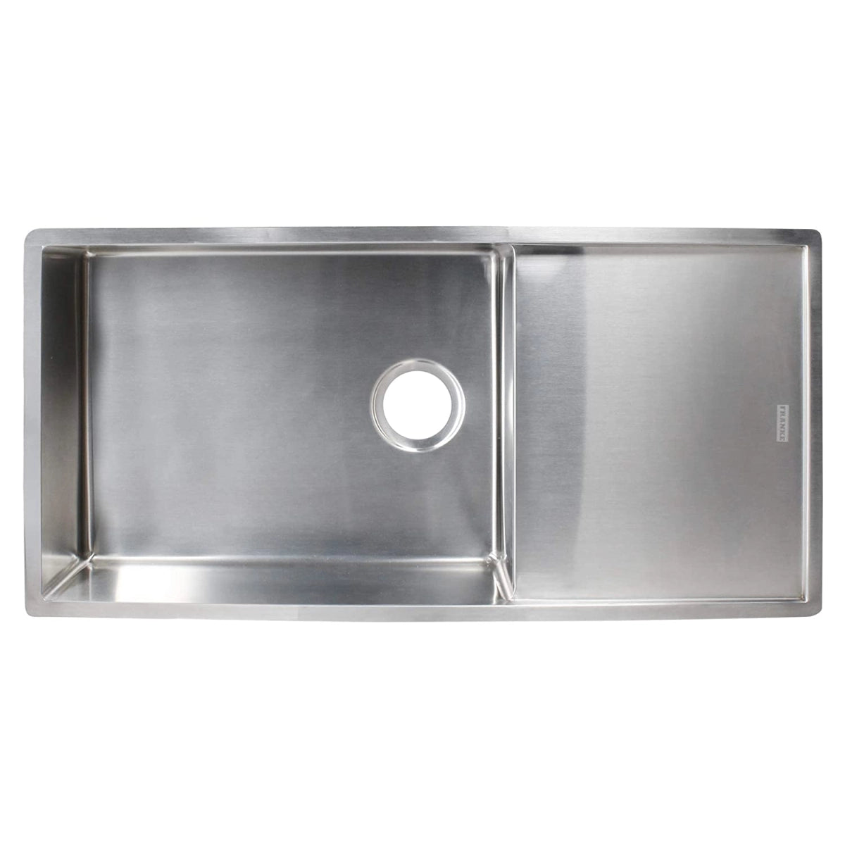 Franke Stainless Steel Kitchen Sink, Single Bowl with Drain Board, Square Shape, 36 x 18 inches