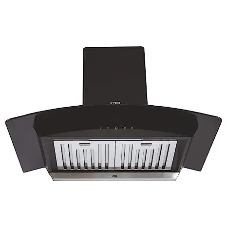Elica 90 cm 1200 m3/hr Auto Clean Chimney (WDAT HAC 90 NERO, 2 Baffle Filters, Touch Control, Black)