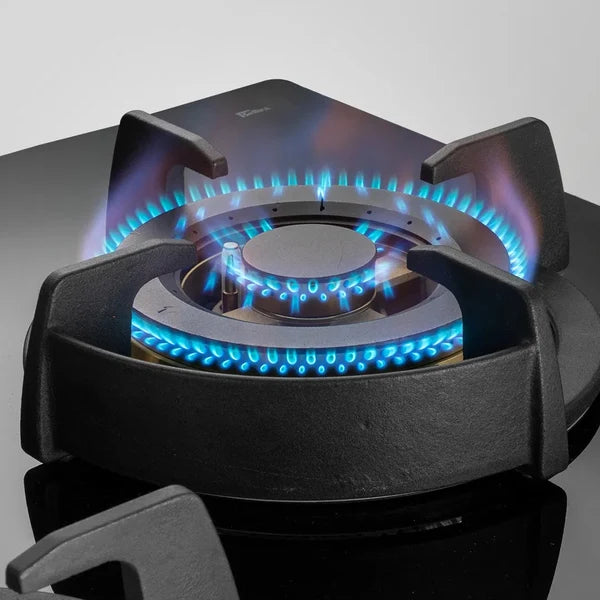MSM 104X: 4-Burner Brass FFD Built-In Hob - High Efficiency