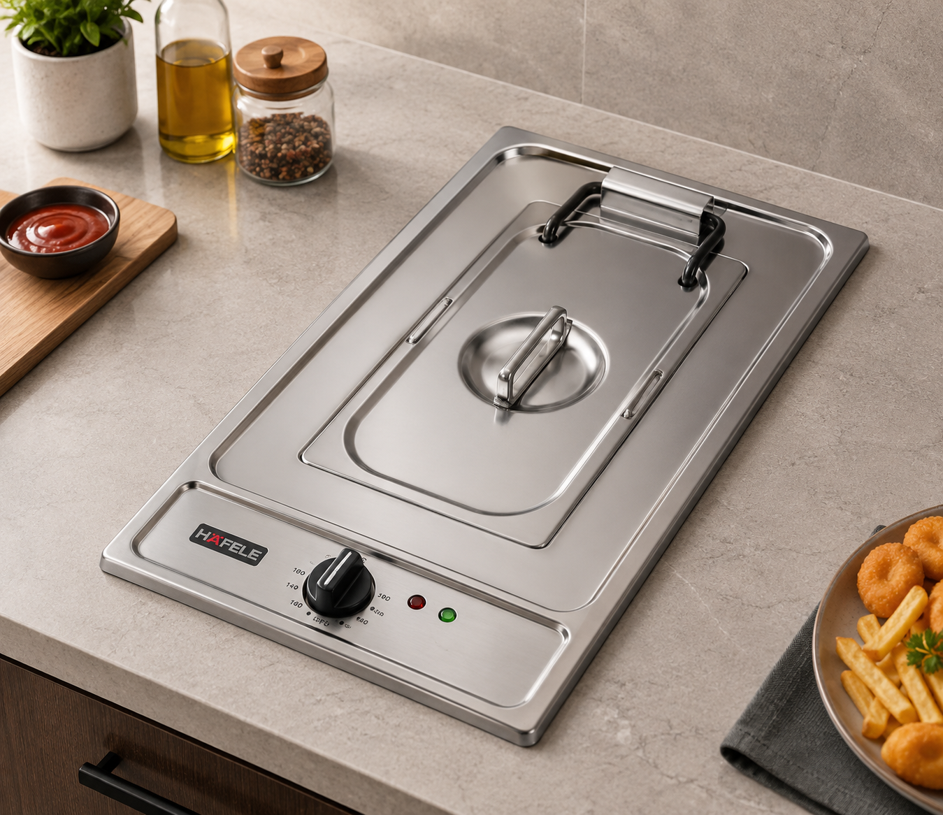 Hafele SAUVE 01 30cm Built-in Deep Fryer | 2.7L Stainless Steel