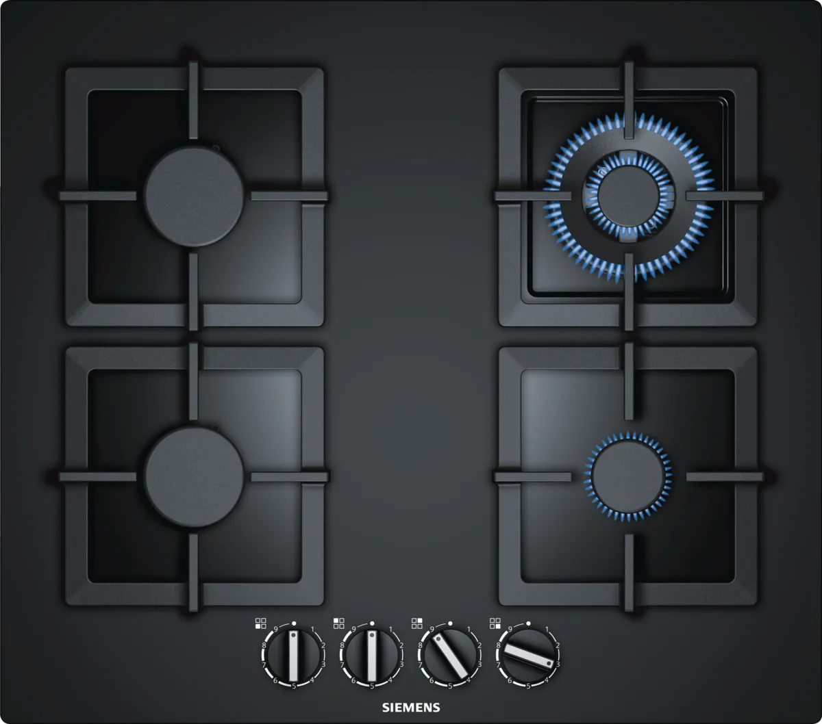 Siemens EP6A6HB20I 4-Burner Black Hob with Advanced Features