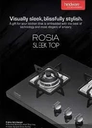 Hindware Rosia cooktop 3 Burner LP Gas Stove 76 cm