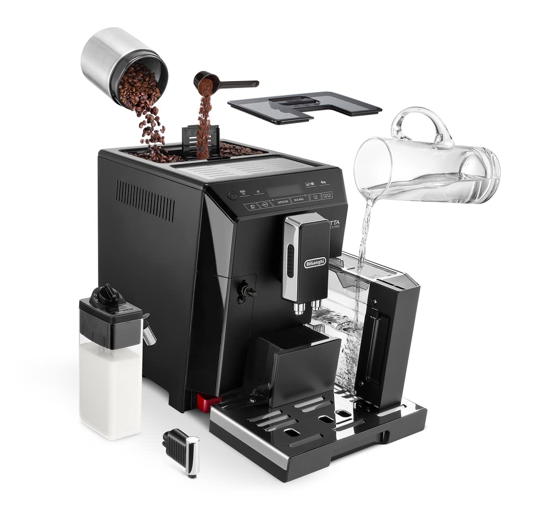 DELONGHI ECAM44.660.B 1450-Watt Fully Automatic Coffee Machine (Black)