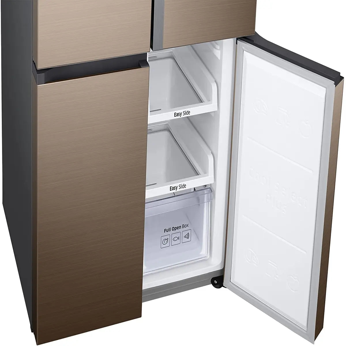 Samsung 594 L Inverter Frost-Free Side-by-Side Refrigerator (RF50K5910DP/TL, Refined Bronze)