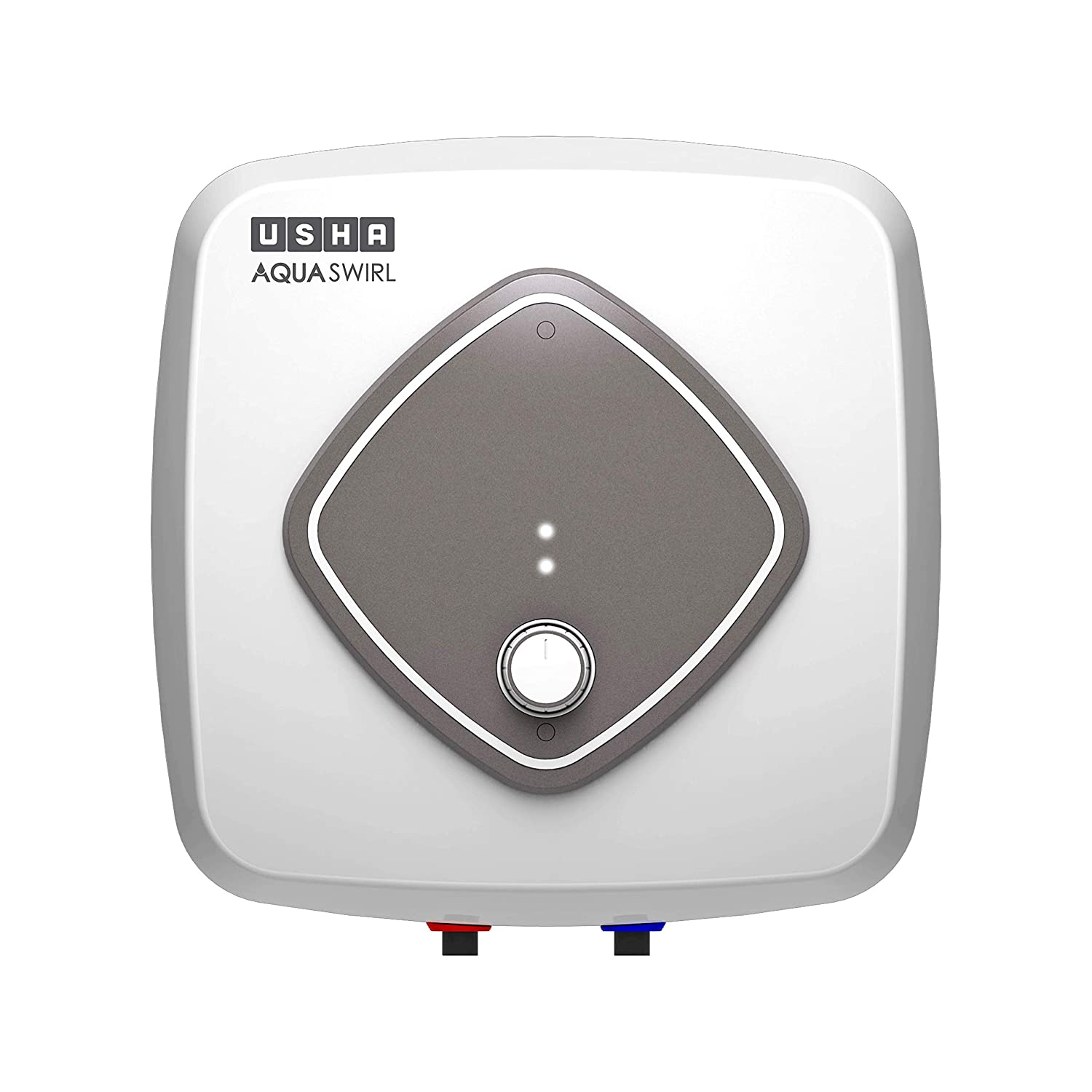 Usha Aqua Swirl 25 Litre 5 Star Storage Water Heater with Copper Heating Element (White Grey) Size:25L