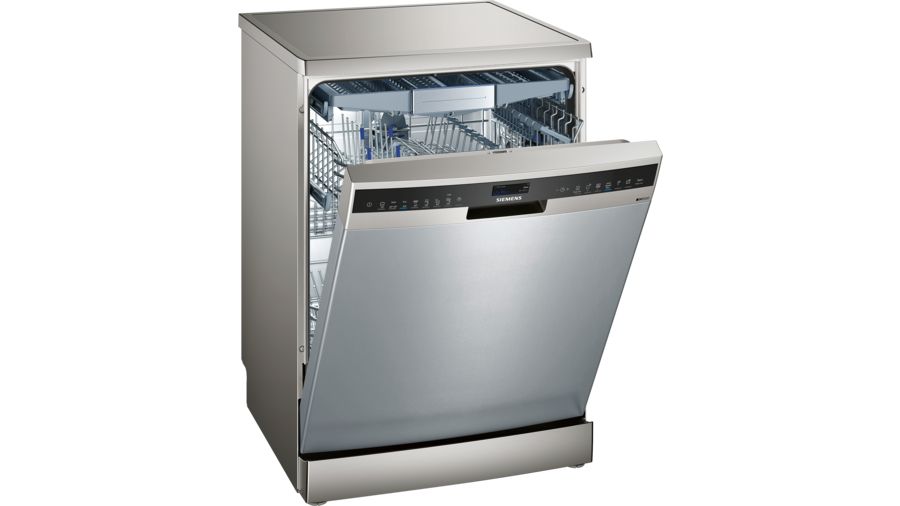 Siemens iQ500 free-standing dishwasher 60 cm silver inox SN258I06TE