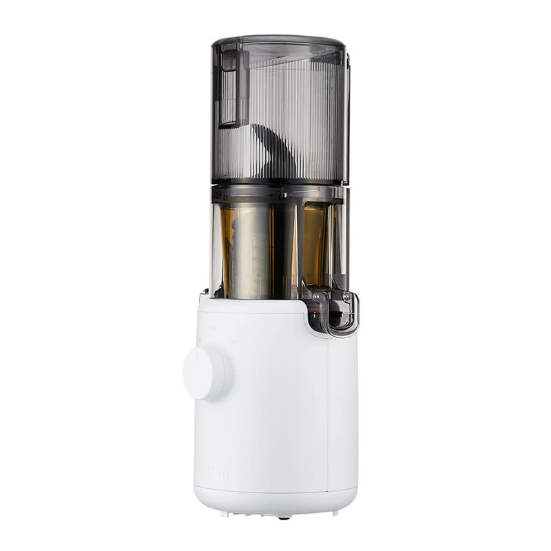 Hurom H310A Self-Feeding Cold Press Whole Slow Juicer All-in-1 multi-screw Technology from soft or hard fruits/vegetables to ice cream Made in Korea White