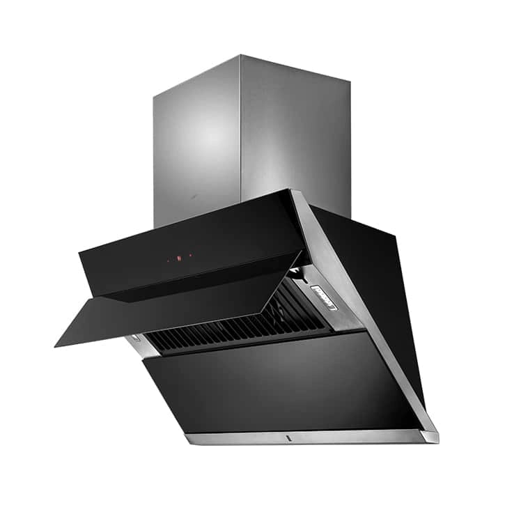Kaff Canberra 90 Cm Filter Less Technology Chimney Black