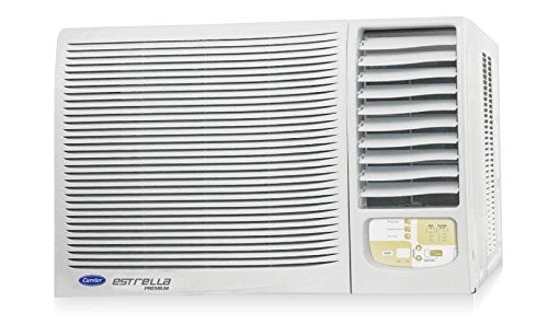 Carrier 1.5 Ton 5 Star 18K Estrella Premium Window AC (1.5 Ton 5 Star Rating White Copper)