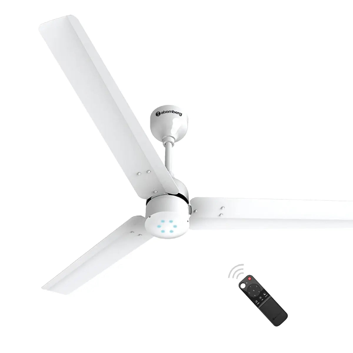 atomberg Renesa 1200mm BLDC மோட்டார் 5 நட்சத்திர மதிப்பீடு பெற்ற வீட்டு சீலிங் ஃபேன்கள் ரிமோட் கண்ட்ரோல் வெள்ளை நிறத்தில் 