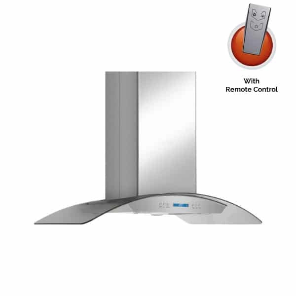 Hindware Chimney Celia Stainless Steel 90 1000m3/h with 2 cassette Filter