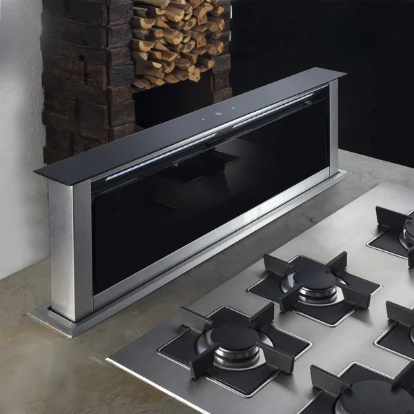 KAFF TOWNSVILLE 90: 90cm Ductless Wall Mount Chimney - Advanced Downdraft Technology, 1200m3/hr