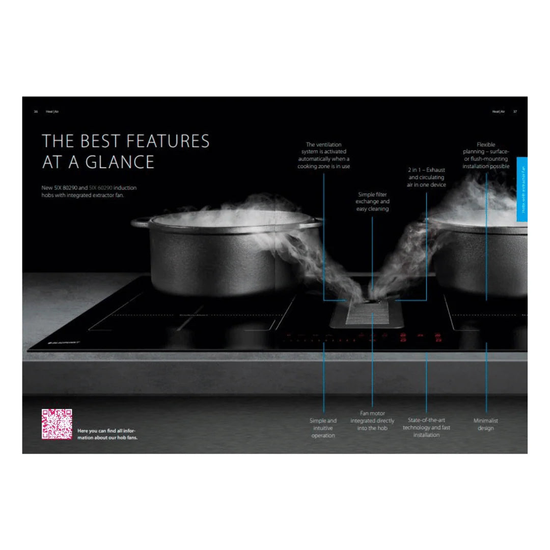 Blaupunkt 5IX60290 Induction & Extractor Fan Combo, 11 Power Levels, Touch Control