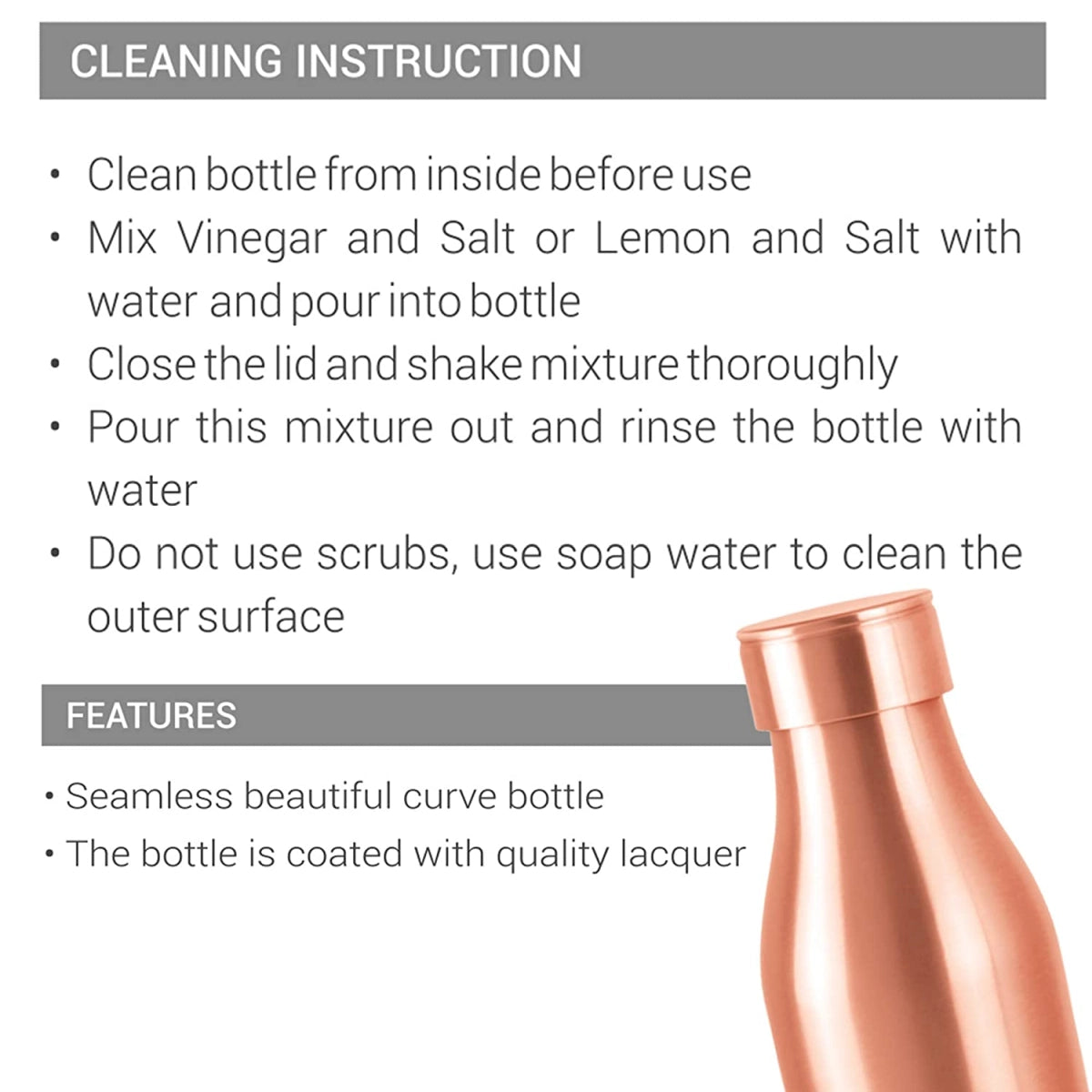 Milton Copper Charge Water Bottle -1000ml