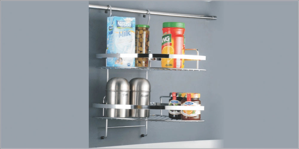 INOX CORNER RACK ?ó?é¼?Ç£ TWO LAYER