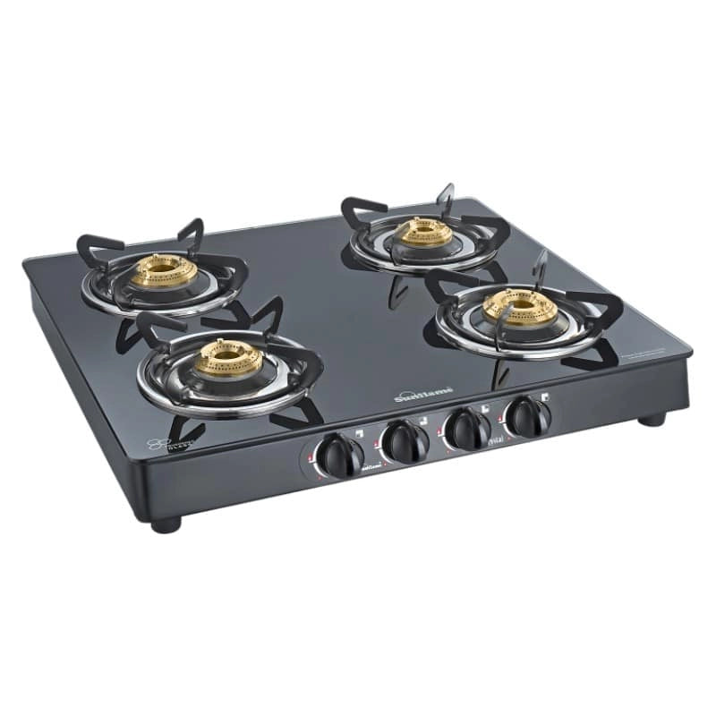 Sunflame Crystal 4 Burner (4B) Plus BK Auto Ignition