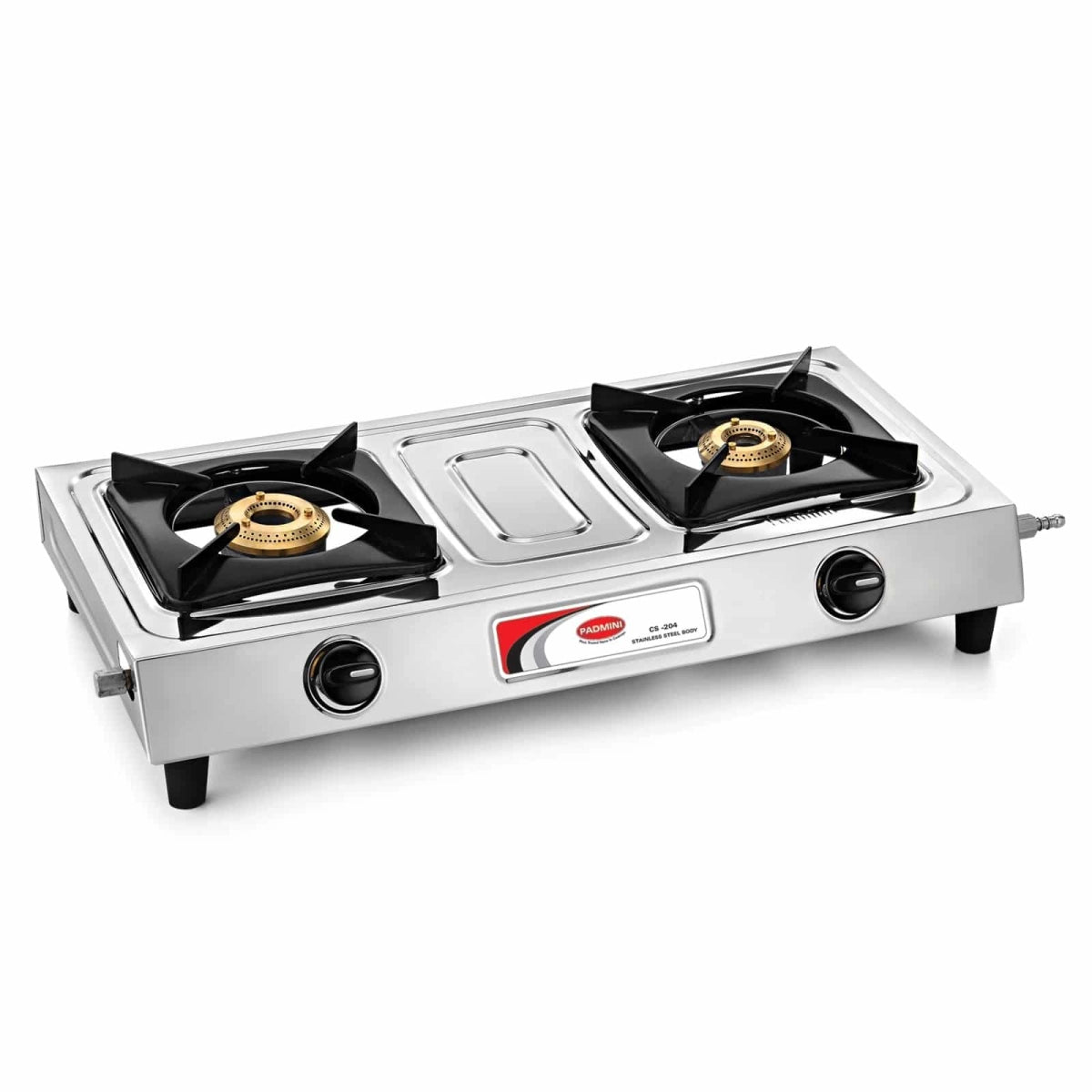 Padmini Gas Stove, 2 Burner, Silver (CS-201)