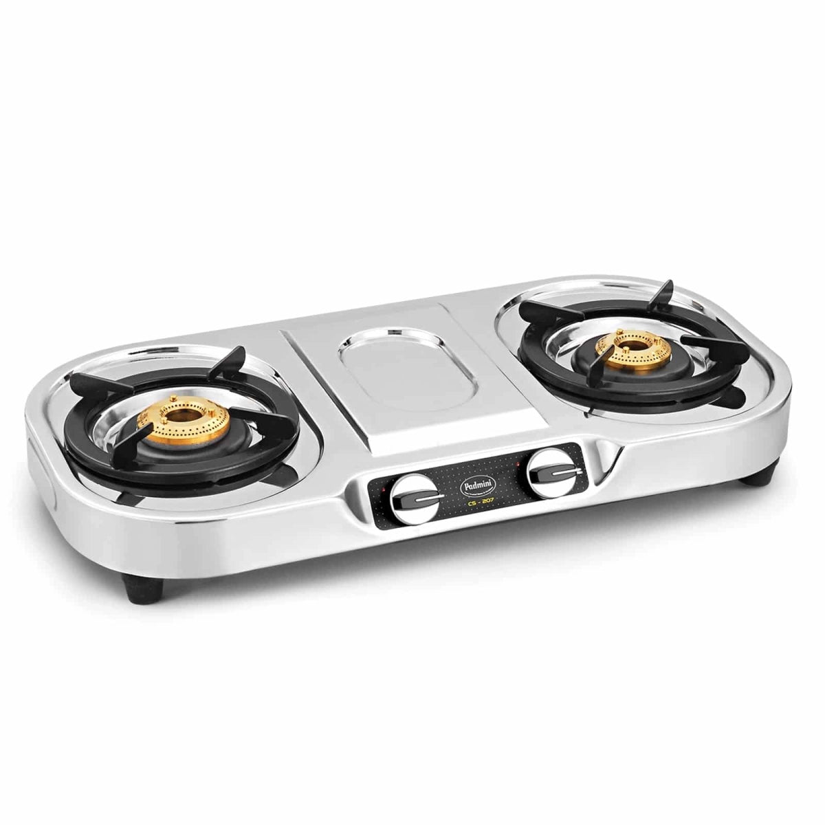 Padmini Gas Stove, 2 Burner, Silver (CS-207)