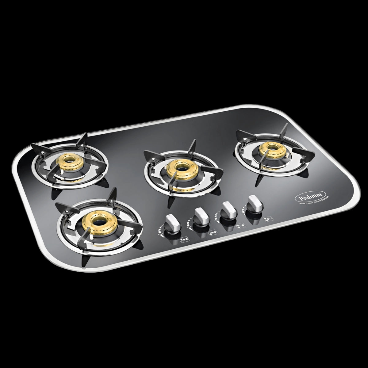 Padmini Gas Stove, 4 Burner, Black (CS-402 GL-IB)
