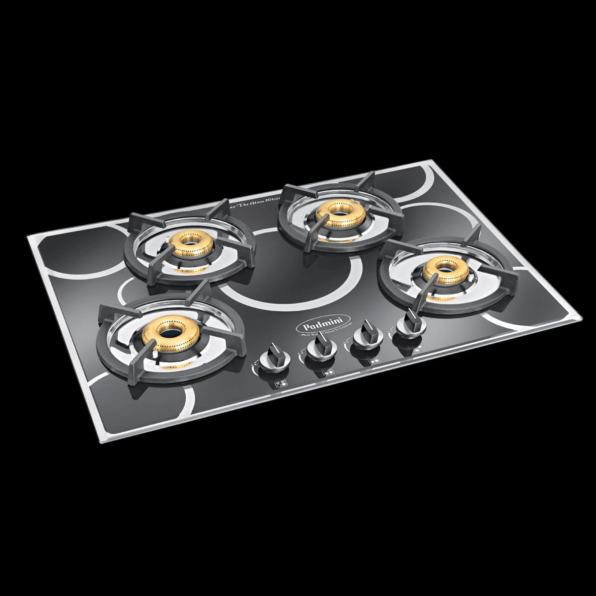 Padmini Gas Stove, 4 Burner, Black (CS-404 GL-IB)