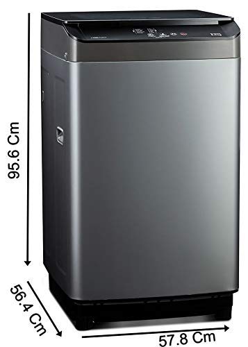 Voltas Beko 8.0 kg 5 Star Fully-Automatic Top Loading Washing Machine (WTL80UPGB, Gray) 2020