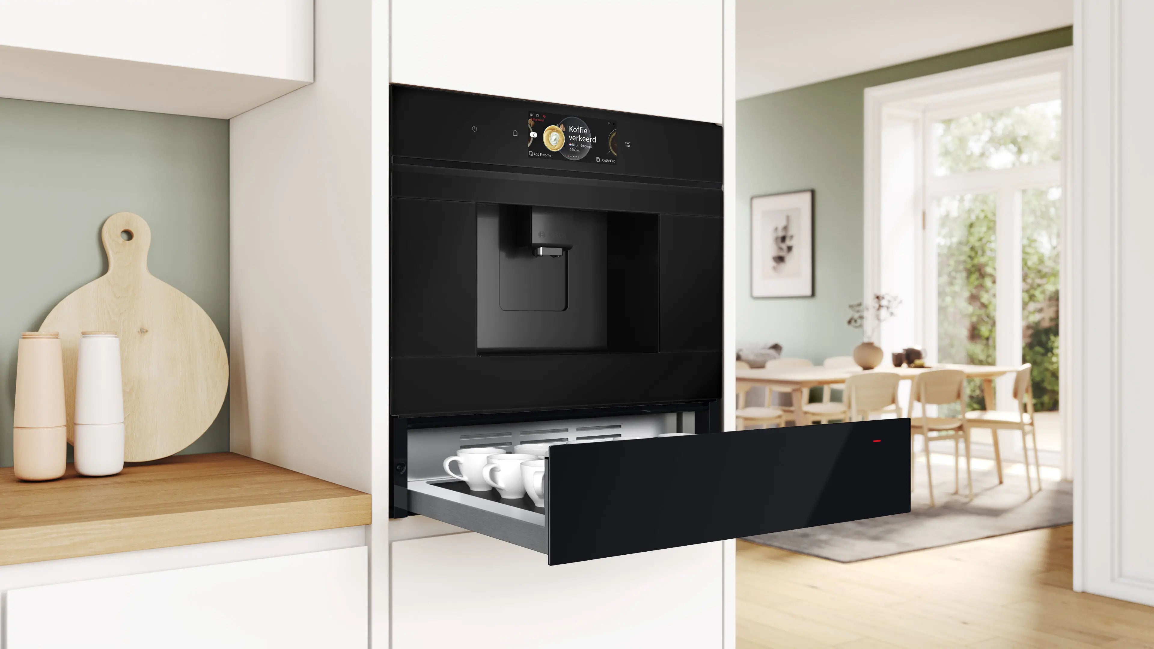 BOSCH 8 Series BIC7101B1 Flat Heater Drawer in Black - Sleek and Efficient