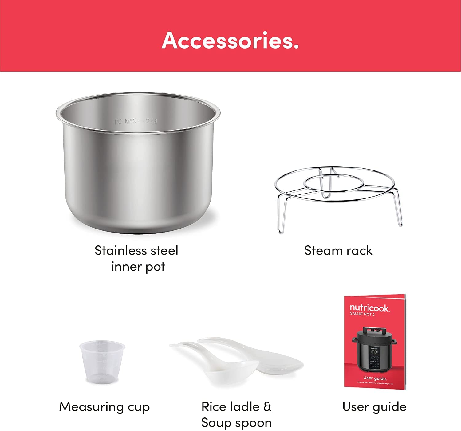 Nutricook Smart Pot 1000W: 9-in-1 Electric Pressure Cooker with Smart Lid