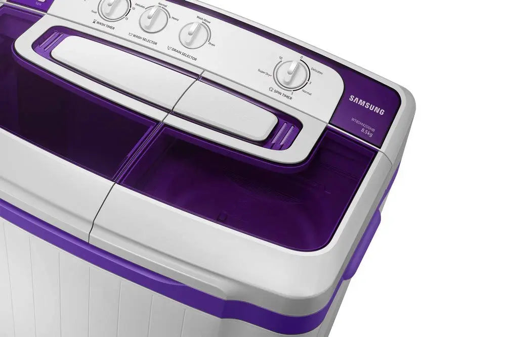 Samsung 8.5 kg Semi-Automatic Top Loading Washing Machine (WT85M4200HB/TL, Light Grey)