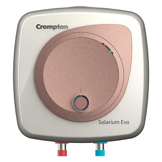 Crompton Solarium Evo 15-L 5 Star Storage Water Heater, Wall Mounting, Ivory