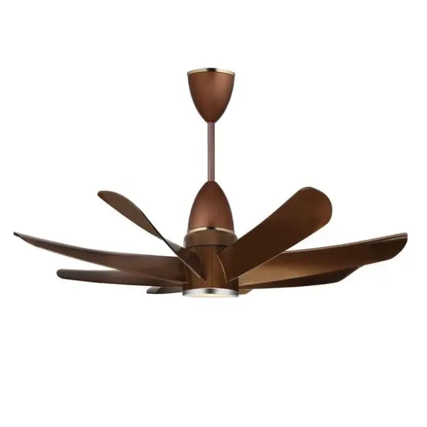 KUHL Stylish Fan Platin D8 5-Star Rated | Smart Phone Remote Control Wi-Fi IoT Alexa Voice Enabled Down Light Brown
