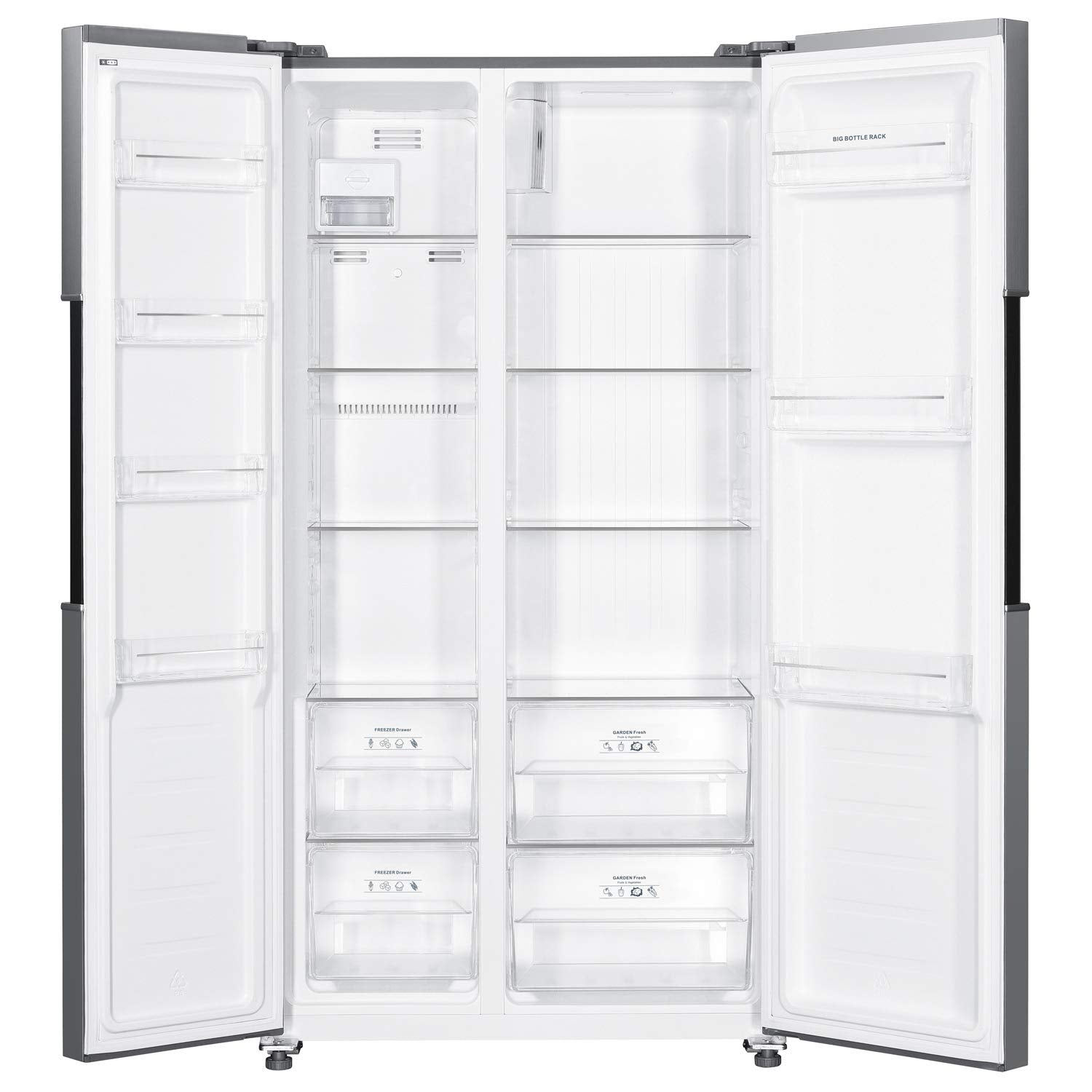 Whirlpool 537 L Inverter Frost-Free Side-by-Side Refrigerator (WS SBS 537, Steel)