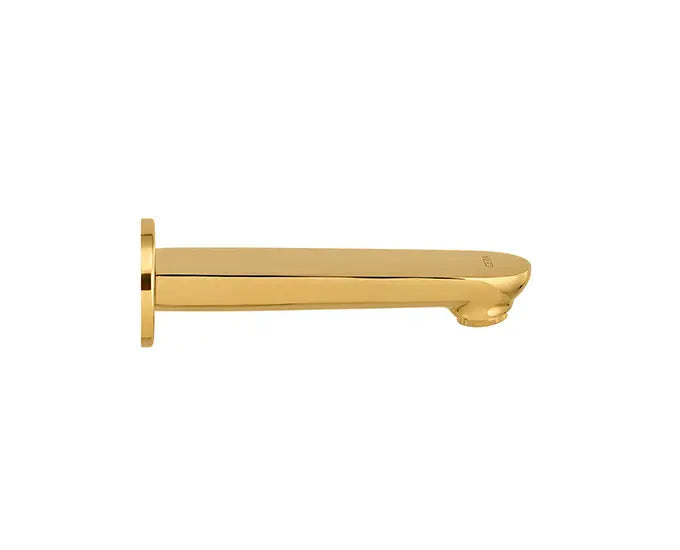 Cera F1018661FG Lustre Brooklyn French Gold Finish Quarter Turn Bath Tub Spout With Wall Flange