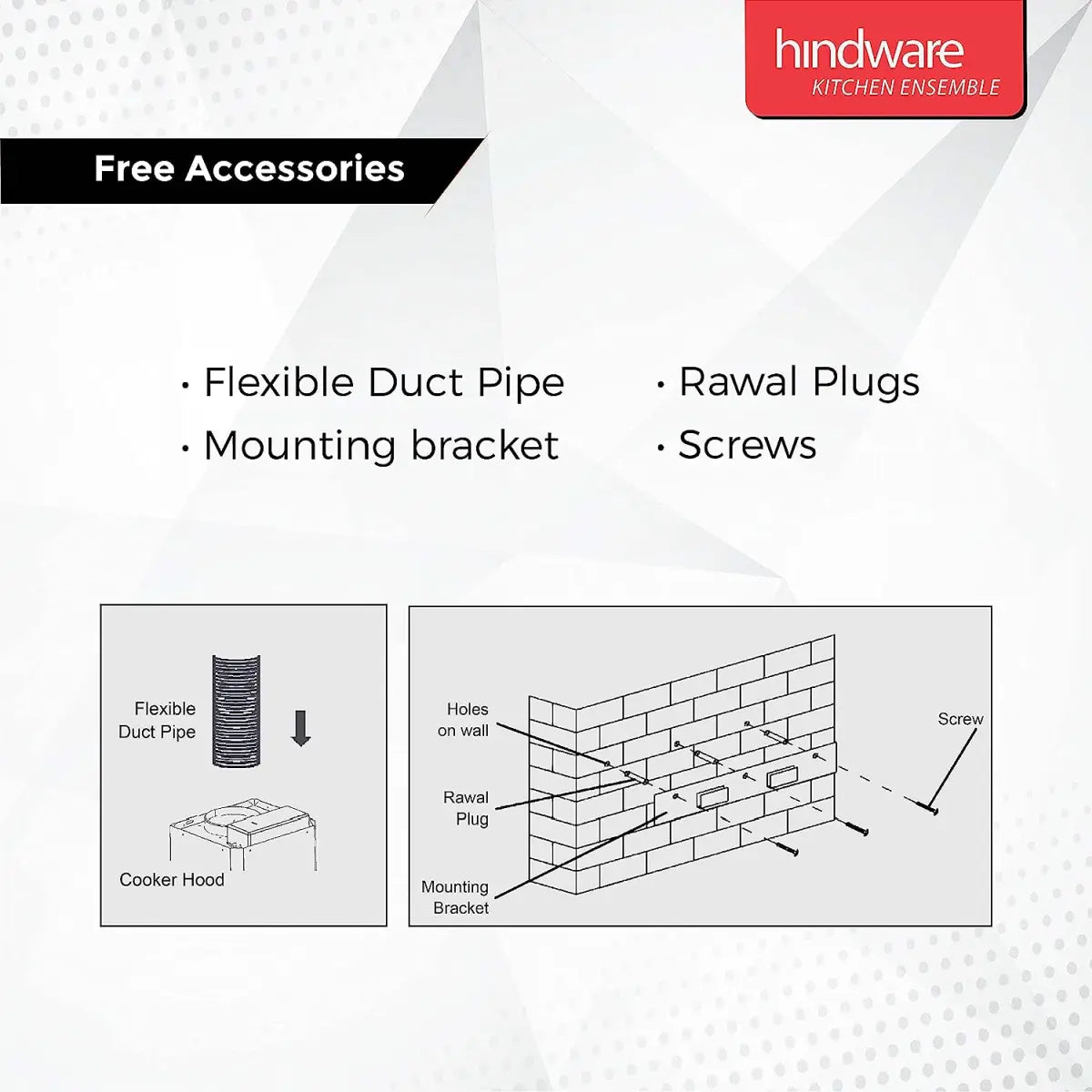 Hindware ChimneyOptimus Black 90 cm Auto Clean
