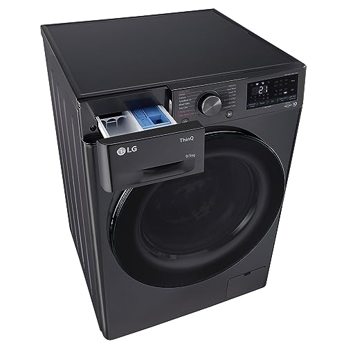 LG 9 Kg (Wash) / 5 Kg (Dry), Ai Direct Drive Technology, Steam, TurboWash & Wi-Fi Fully Automatic Front Load Washer Dryer (FHD0905SWM, Intelligent & Convenient Fabric Care, Allergy Care, Midd